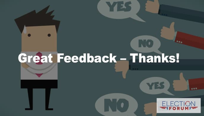 Great Feedback – Thanks!